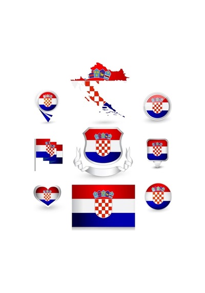 Hırvatistan Sticker Set