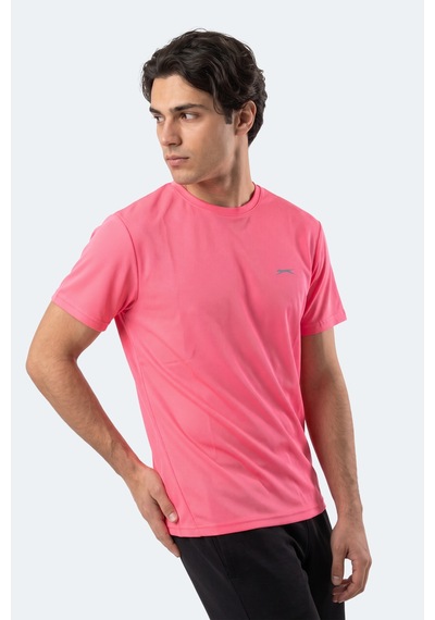 Slazenger Haunted I Erkek Neon Pembe Tişört