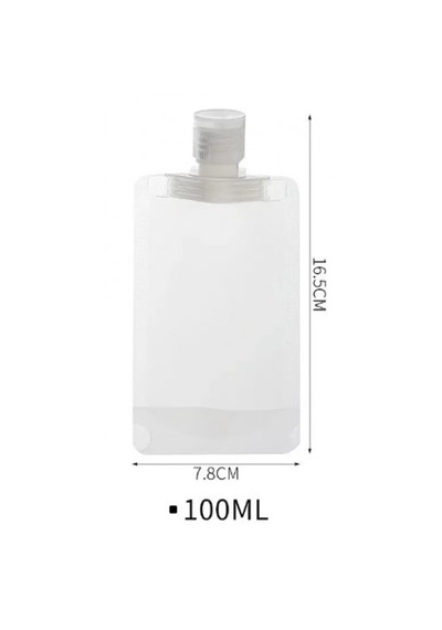 3 Adet 100ml Krem Şampuan Kabı Tekrar Kullanılabilir Set Organize Şeffaf