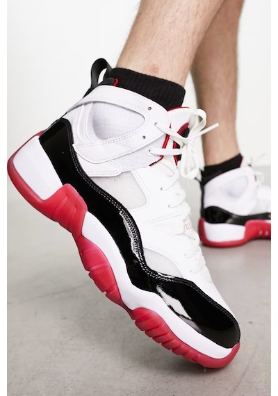 Nike Jordan Jumpman Two Trey Basketball Shoes White Bilekli Basketbol Ayakkabısı Beyaz Kırmızı Beyaz