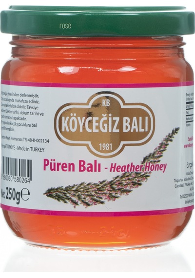 Köyceğiz Balı Püren Balı Cam Kavanoz 250 G