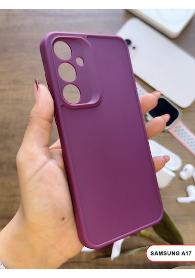 Samsung Galaxy A17 Uyumlu Kamera Korumalı Darbeye Dayanıklı Renk Atmayan Keep Silikon Kılıf Mor