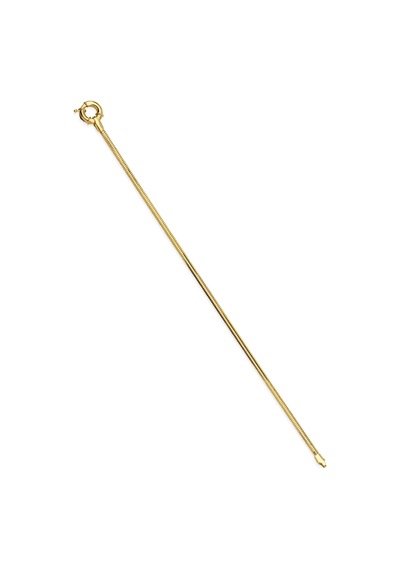 14 Ayar Altın Omega Kilit Detaylı Balıksırtı Bileklik 2,50 Mm Sarı Sarı Altın