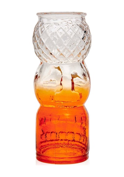 Alegree Glass T-saki Bardak - Turuncu - 550 Cc Renkli