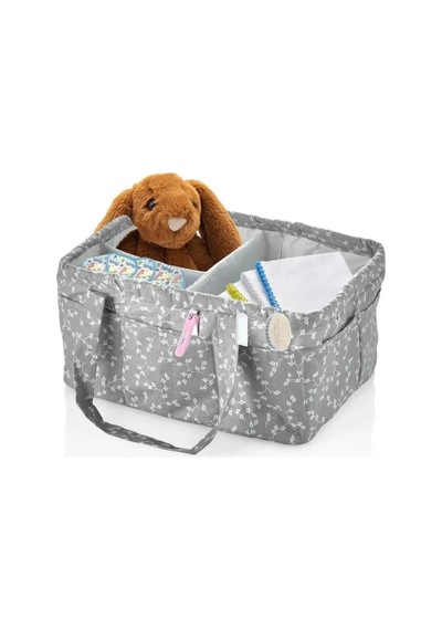 Mey İthalat Katlamalı Anne & Bebek Organizer 795 Gri Çiçek