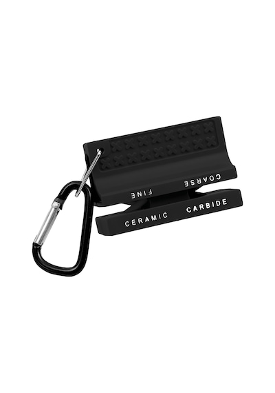 Easy Camp Knife Sharpener Karabinalı Kamp Bıçak Bileyici Siyah
