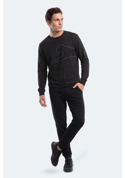 Slazenger Gallo Erkek Siyah Sweatshırt