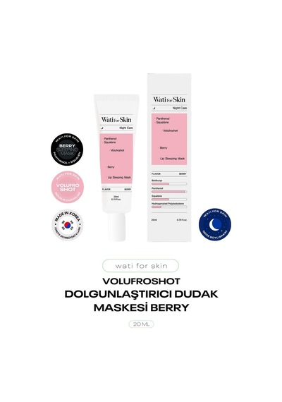 Dolgunlaştırıcı Volufroshot Dudak Maskesi Berry Lip Sleeping Mask