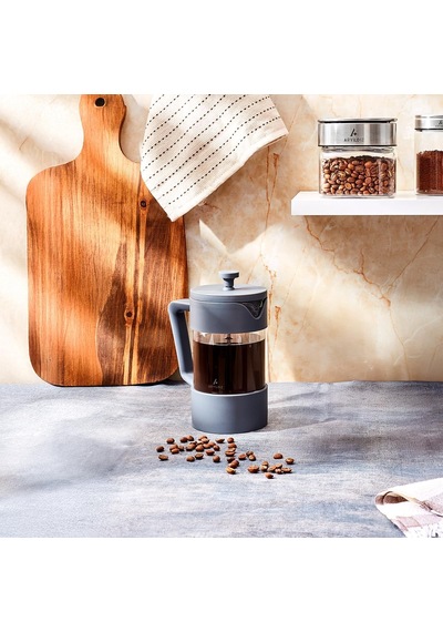 Yıldız Doppio Grey French Press 600 Ml Çok Renkli