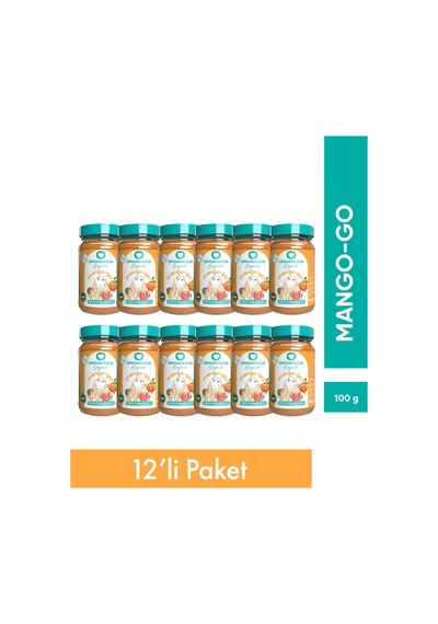 Organik Ek Gıda Mango-go 100 G Meyve-Sebze Püresi 12'li