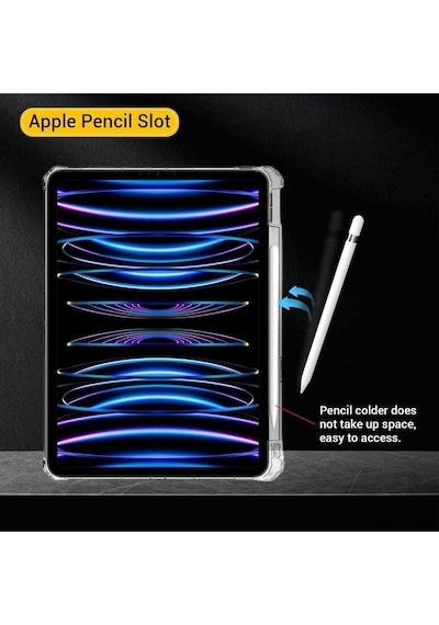 Apple Uyumlu iPad Pro 4. Nesil M2 2022 11 Inç Tablet Flip Smart Standlı Akıllı Kılıf Smart Cover Kılıf
