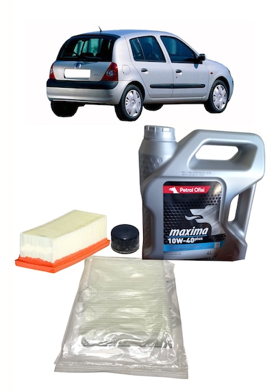 2002-2005 Renault Clio B 1.2 16 Valve Periyodik Bakım Seti