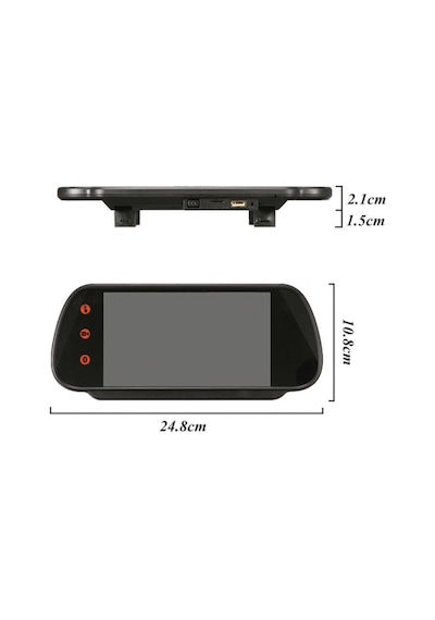 Audıomax 7 İnç Araç Ayna Monitör Bluetooth Mirrorlink Dikiz Aynas