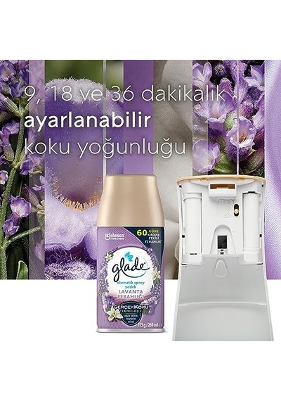 Lavanta 2'li Yedek Otomatik Sprey 2 X 269 Ml Açık Gri