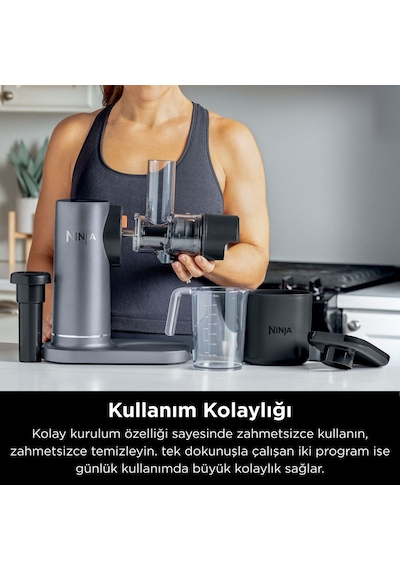 Ninja JC151EU Cold Press Juicer 150 W Katı Meyve Sıkacağı