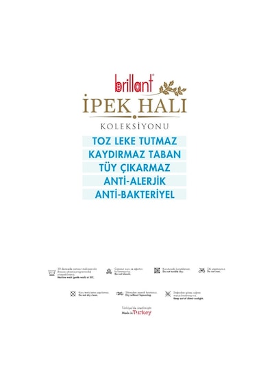 Brillant Ipek Latex Kaymaz Taban Çocuk Halı-Way Hj11722.801-(130X Çok Renkli