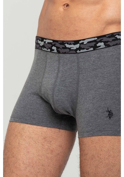U.S. Polo Assn. Erkek Antrasit Melanj 2 Li Boxer 80346