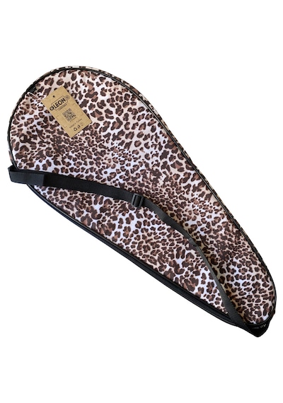 Leon Premium 27 İnch Raket Kılıfı Leopar Desenli Kahve