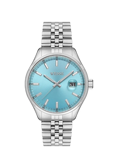 Wesse Wwg206808 Quartz Çelik Gri Mavi Kadran 42 Mm Erkek Kol Saati