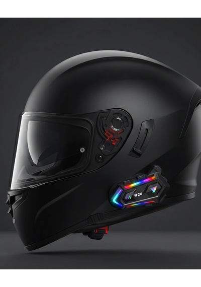 Yeni Nesil Bluetooth 5.3 Motosiklet Intercom Rgb Işıklı 1000m Mesafeli 20263735