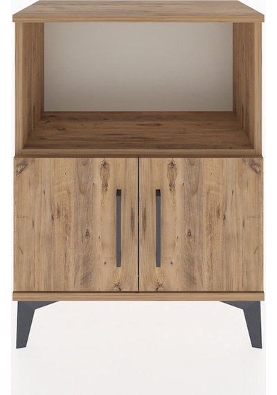 Arges Komodin Tek Raflı Tek Çekmeceli 60x30x80 Çam-çam Çam