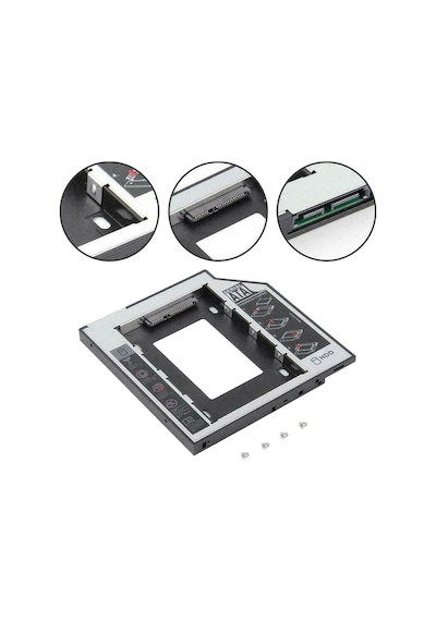 9.5Mm Dvd To Ssd Harddisk Caddy Laptop Pc Sata Kutusu - Kızak