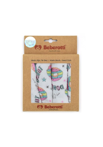 Beberotti 4'lü Müslin Bebek Ağız Bezi 25x25 Cm 102