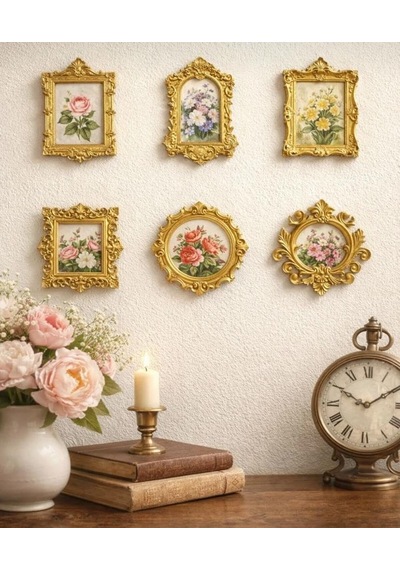 Housetrend Mini Çerçeveler 6 Lı Ev Dekorasyonu Museum Of Us Sevgililer Günü Mini Müze Dekoru Gold Sku: Smgstkb8b88efeca
