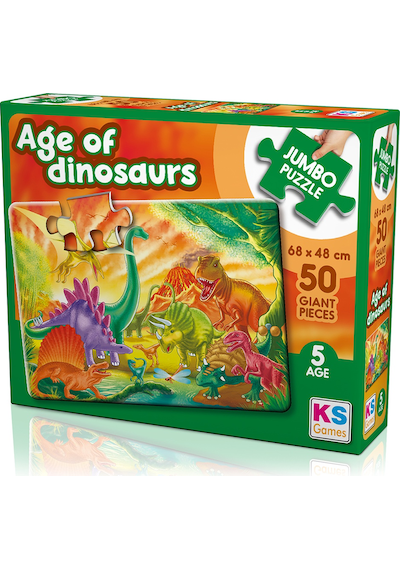 Ks Jumbo Puzzle 50 Parça The Age Of Dinosaurs Dinozor Çağı