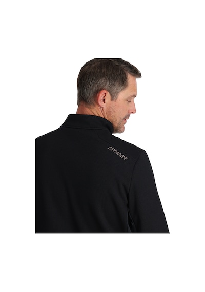 Spyder Bandit 12 Zip Erkek Siyah İçlik Üst 10011