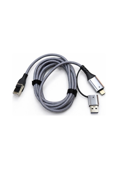 Usb 3.0 Ve Type C - Gigabit Ethernet Adaptörü 2in1 Usb 3.0 Type C 10/100/1000