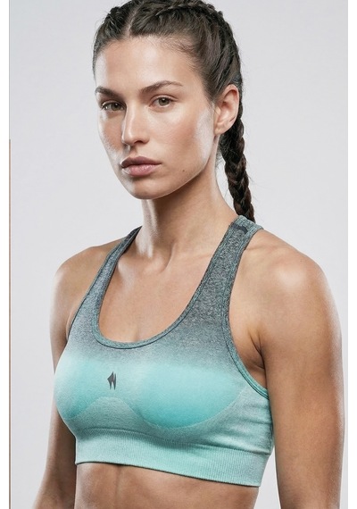 Woneagle Seamless Dikişsiz Mint Yeşili Degrade Sporcu Sütyeni Mint Yeşil Mint Yeşil