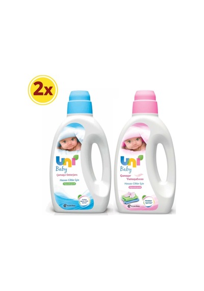 Çamaşır Deterjanı 1500 Ml + Çamaşır Yumuşatıcısı 1500 Ml 2'li Set Diğer