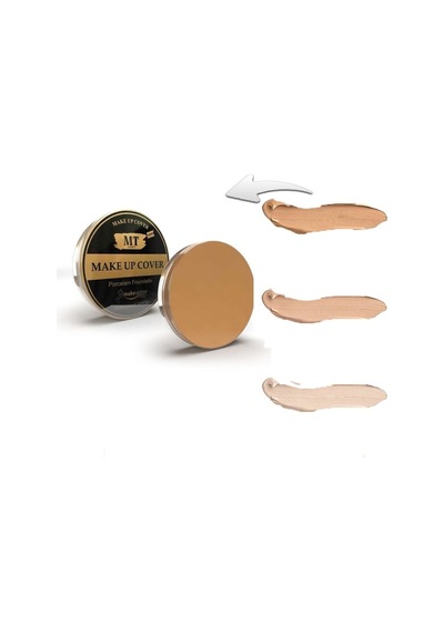 Mt Cosmetics SPF30 Cover Fondöten Kapatıcı Pata Krem 212 Bronz Ton + Makyaj Fırçası