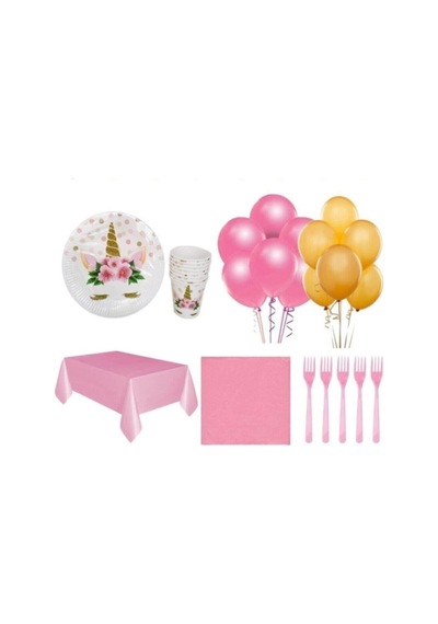 Best Parti Unicorn Doğum Günü Parti Seti 8 Kişilik 7697541750788