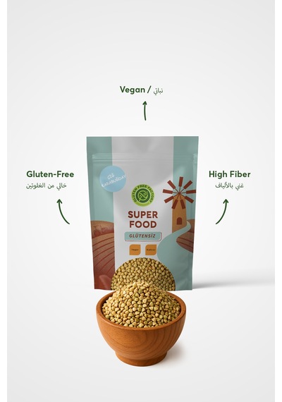 Glütensiz Fabrika Çiğ Karabuğday 1 Kg