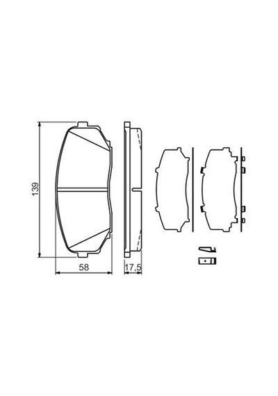 Mazda Cx-9 3.7 2007-2013 Bosch Ön Balata 24544