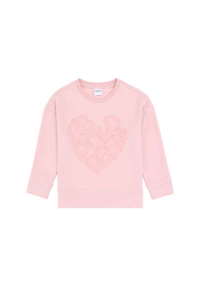 U.S. Polo Assn. Kız Çocuk Pembe Bisiklet Yaka Sweatshirt 50296378-VR041 U.S. Polo Assn. Kız Çocuk Pembe Bisiklet Yaka Sweatshirt 50296378-VR041