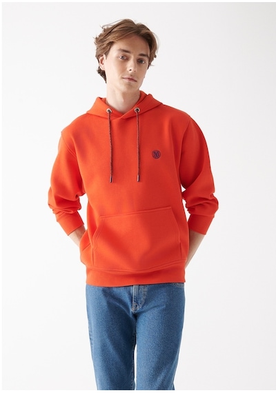 Mavi - Kapüşonlu Kırmızı Sweatshirt 065809-70481 Kırmızı (555249370)