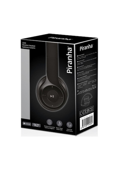 Piranha 2209 Bluetooth 2.0 Kulak Üstü Kulaklık