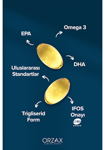 Ocean Omega 3 Balık Yağı 500 Mg 60 Kapsül 2 Adet