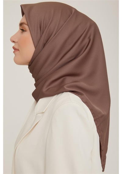 Armine Düz Twill Eşarp - Koyu Vizon 783 - Koyu Vizon 783
