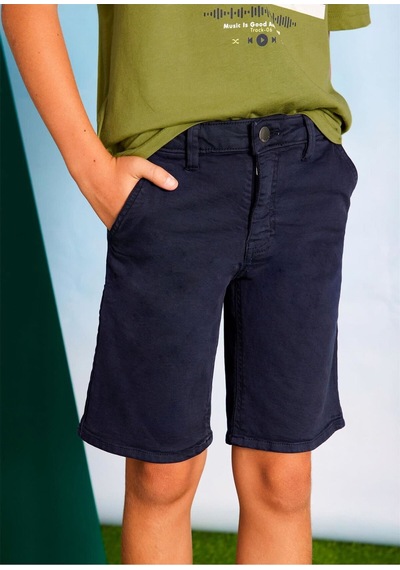 Erkek Çocuk Twill Şort Lacivert 6206 Lacivert