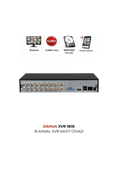 Xvr1b16-ı/t 16 Kanal Penta Hybrid Dvr Kayıt Ünitesi