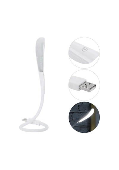 Powermaster Pm-24560 14 Ledli Beyaz Esnek Usb Led Lamba 3 Kademeli