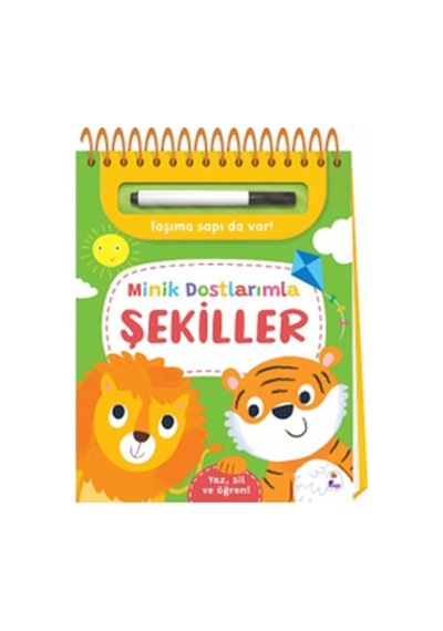 Minik Dostlarımla Şekiller Yaz, Sil Ve Öğren - Sptl-759486
