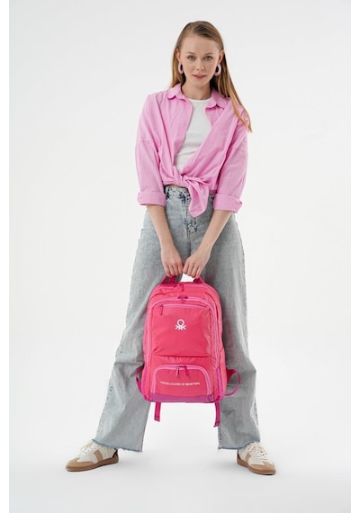 United Colors Of Benetton Günlük Sırt Çantası - Okul Çantası 20879-1495 Pembe