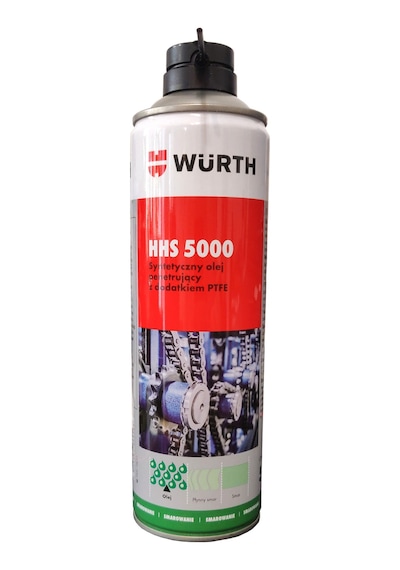 Würth Hhs 5000 Isıya Dayanıklı Ve Tutunma Özellikli Yağlama Spreyi 500 Ml