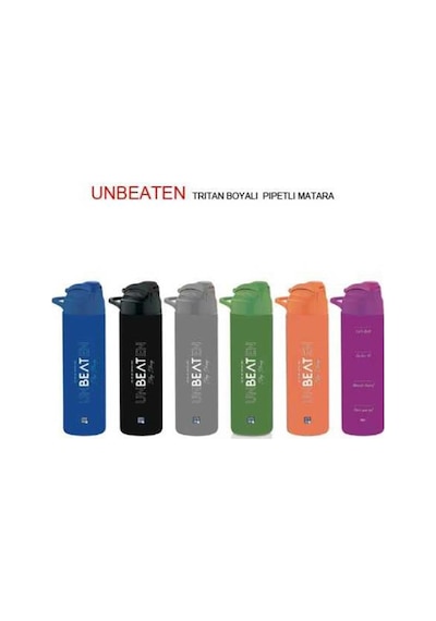 Gıpta Unbeaten Tritan Desenli Pipetli Matara 630Cc K7512
