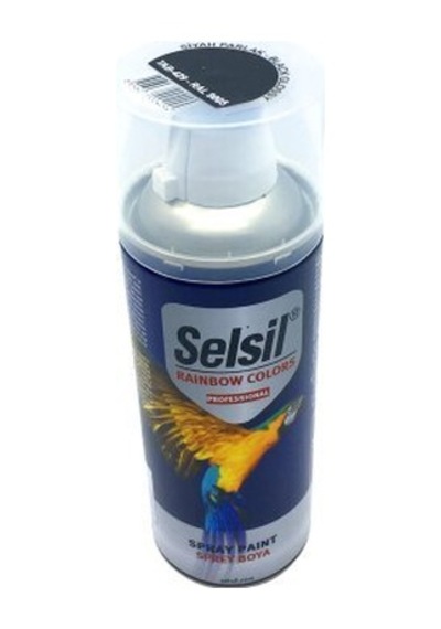 Selsil Tab-429 Siyah Parlak Sprey Boya 400ml- 12'li Paket